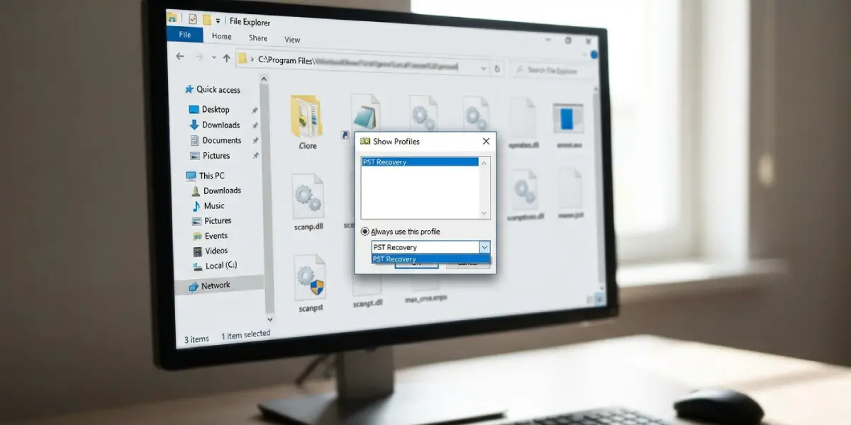 Method 2_ Create a Blank Outlook Profile Without an Email Account