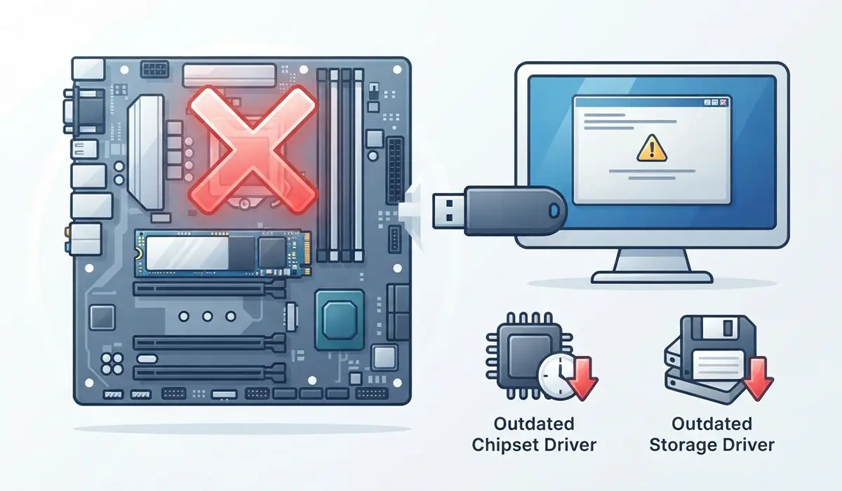 Outdated Chipset or Storage Drivers