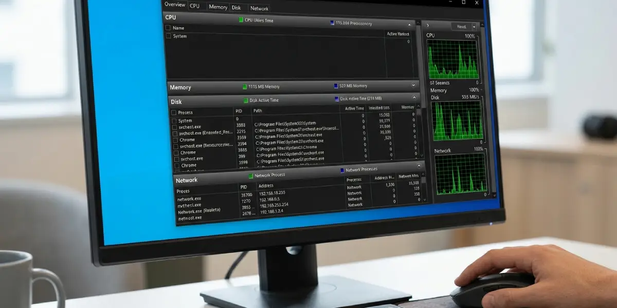 Reading the Resource Monitor for More Detail