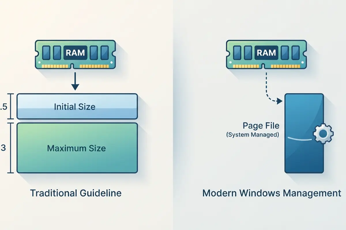 Recommended Page File Sizing