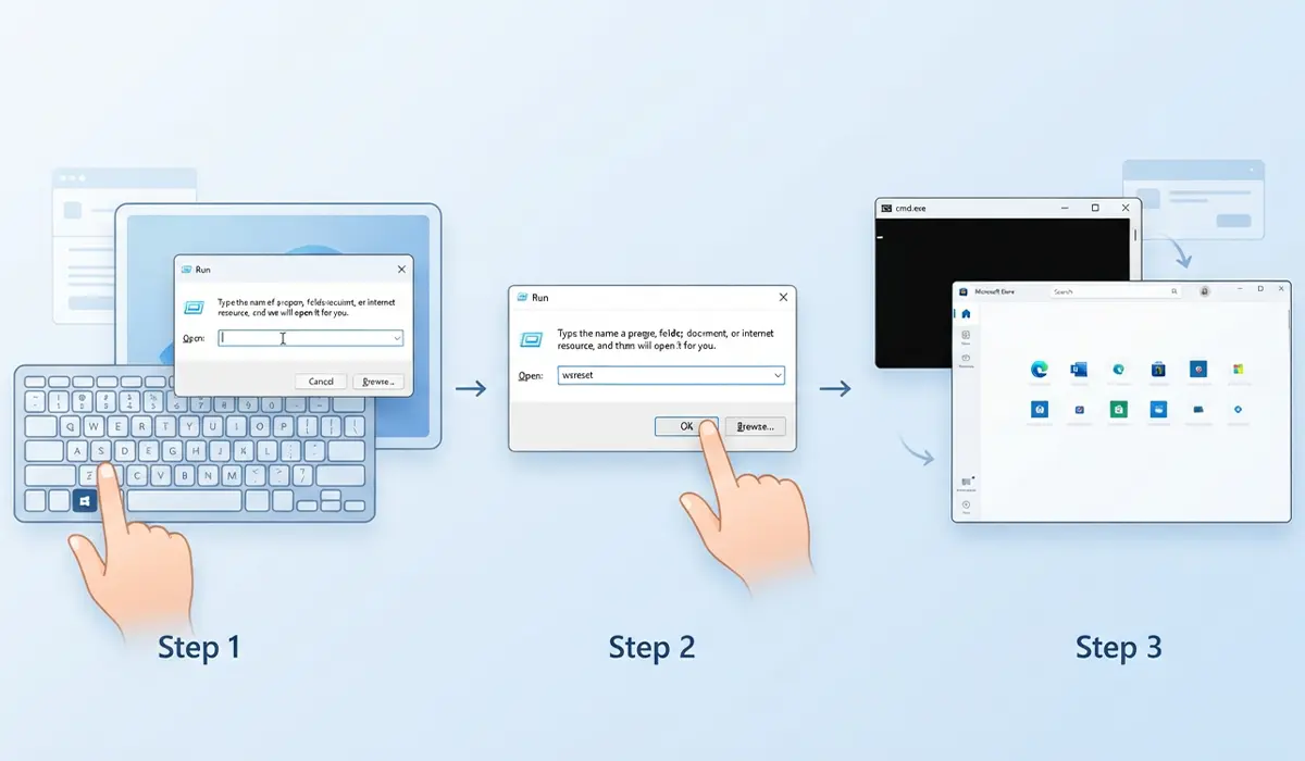Reset the Microsoft Store Cache
