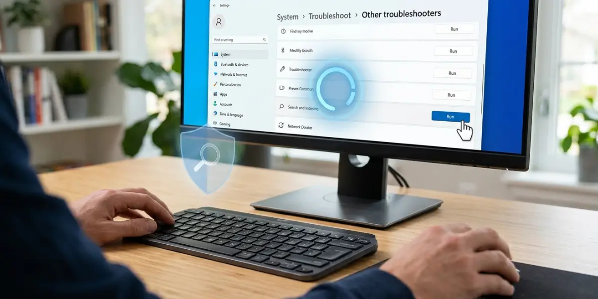 Run the Search and Indexing Troubleshooter
