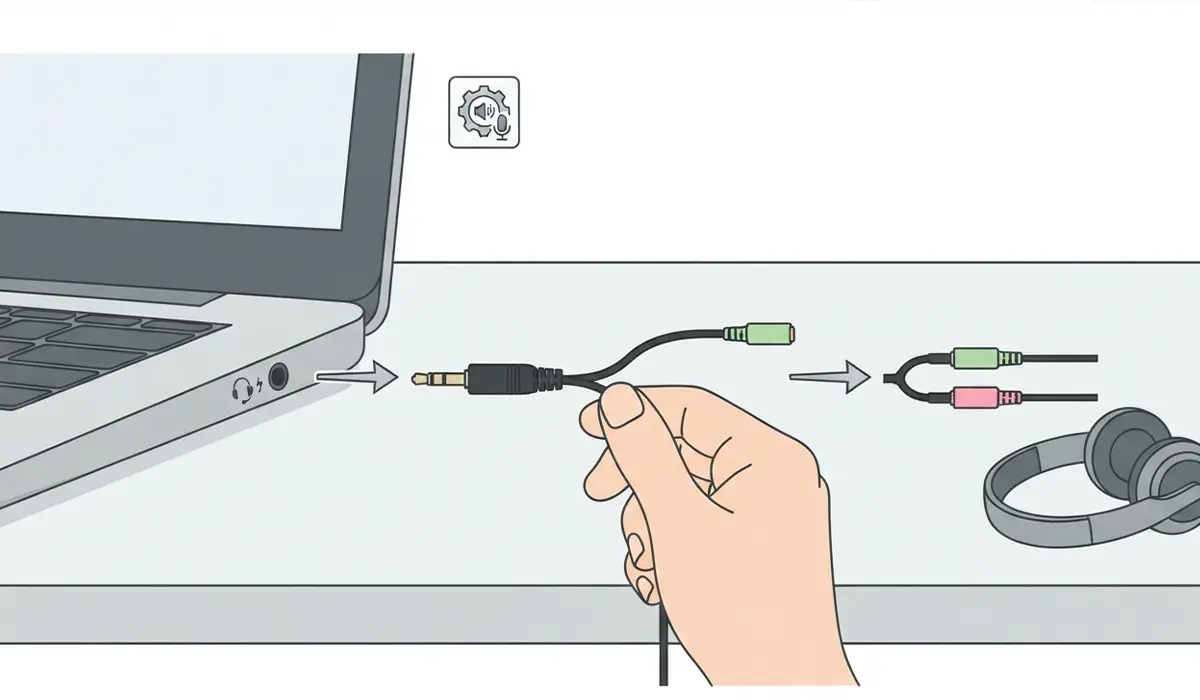 Setting Up on a Laptop with a Combo Jack