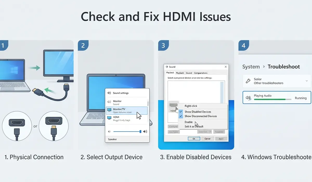 Step-by-Step-How to Fix HDMI Audio Not Working