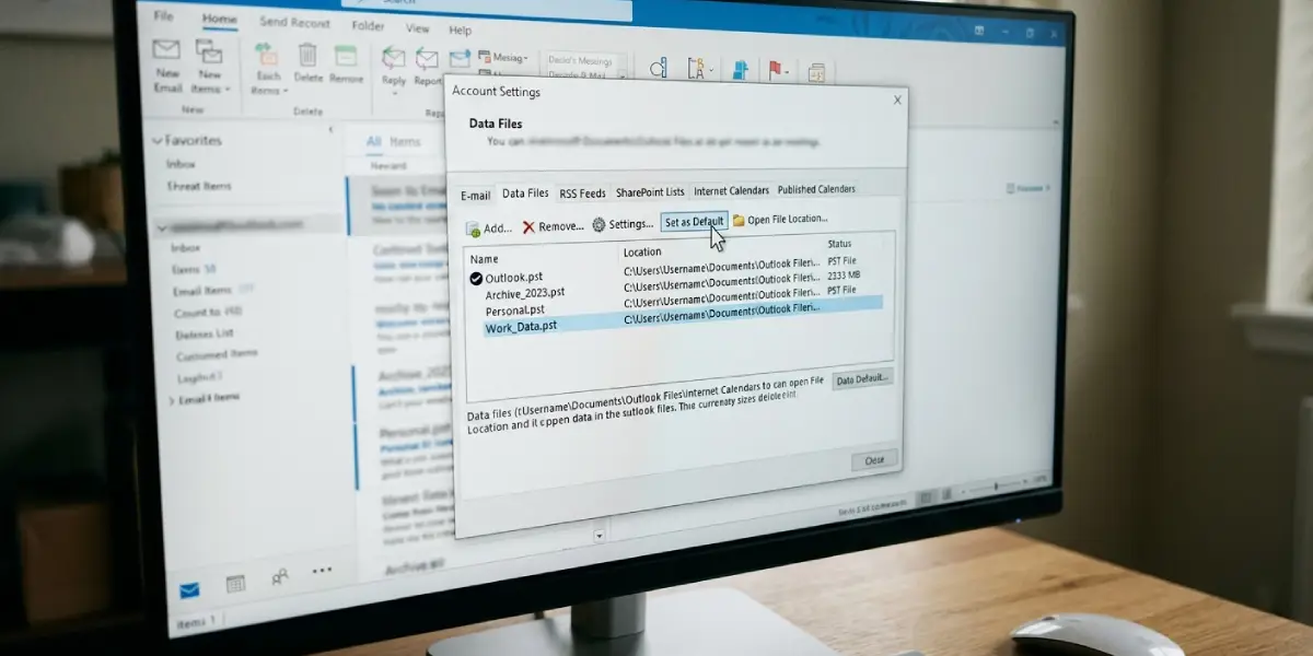 Step-by-Step_ Change the Default PST for Incoming Mail in Outlook