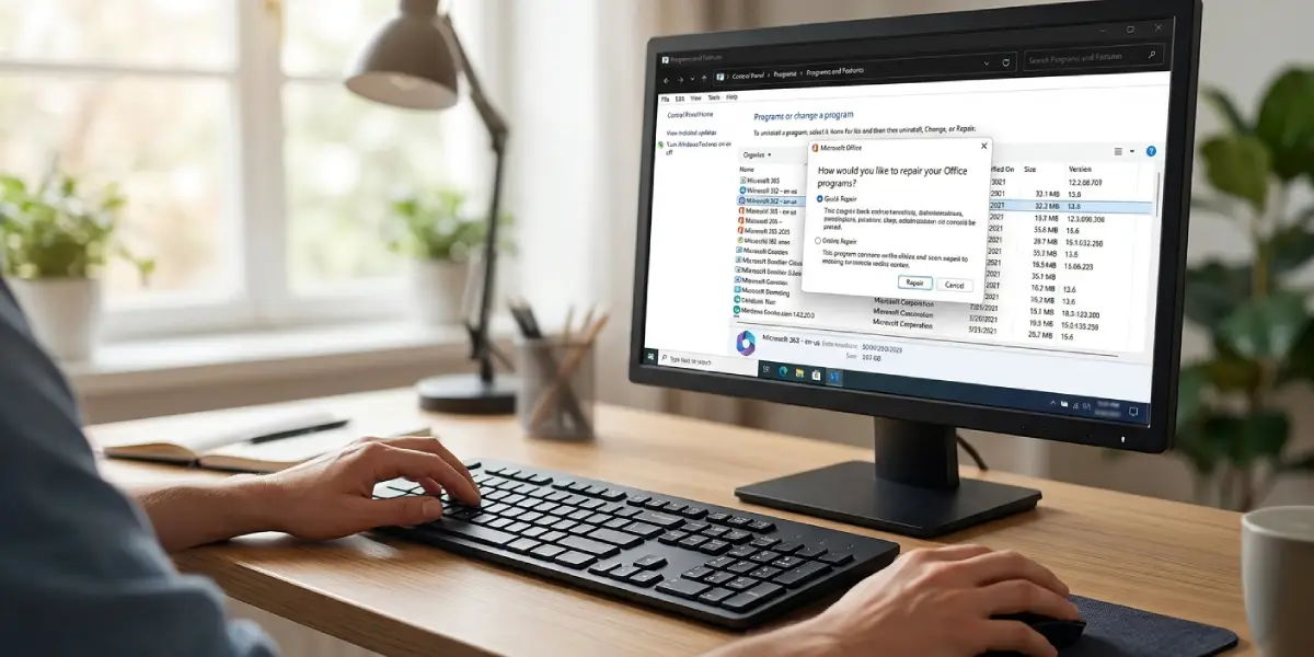 Update and Repair Outlook