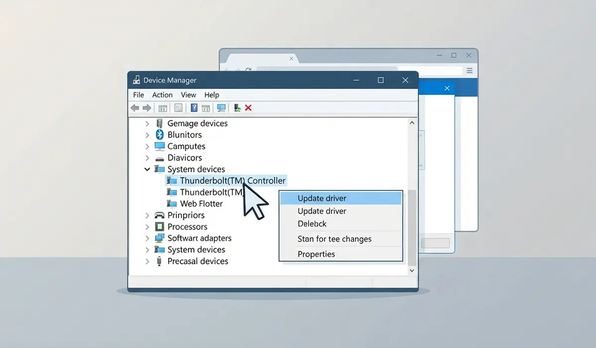 Update the Thunderbolt Driver in Device Manager
