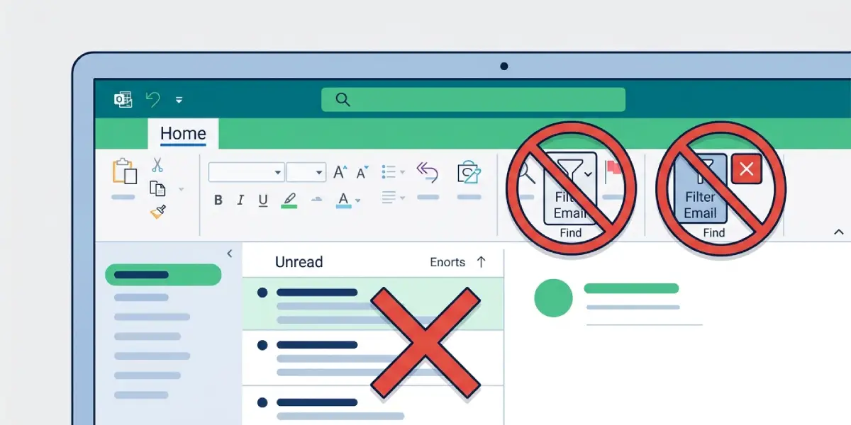 Using the Filter Email Button (Outlook Desktop)