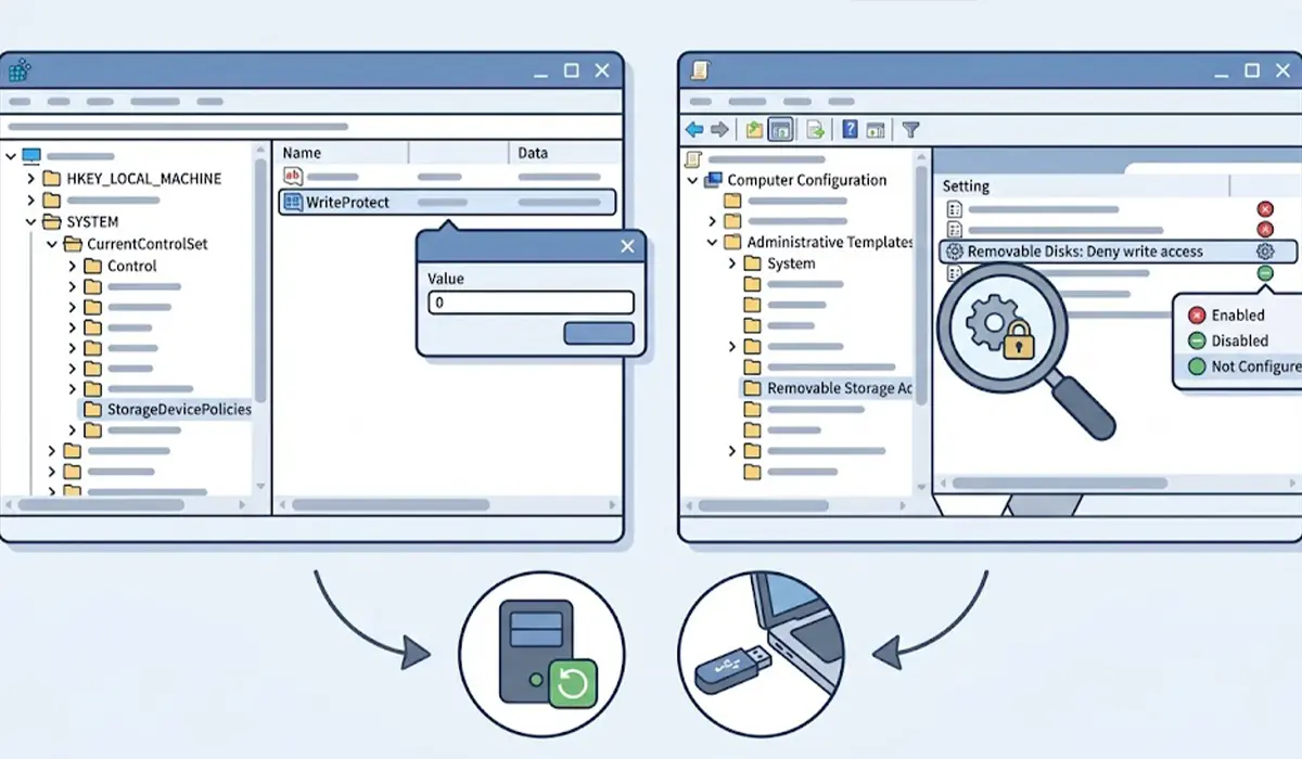 Check the Registry and Policy Settings