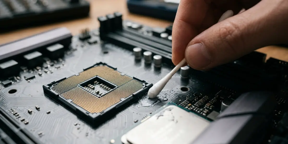 Cleaning Around the Socket