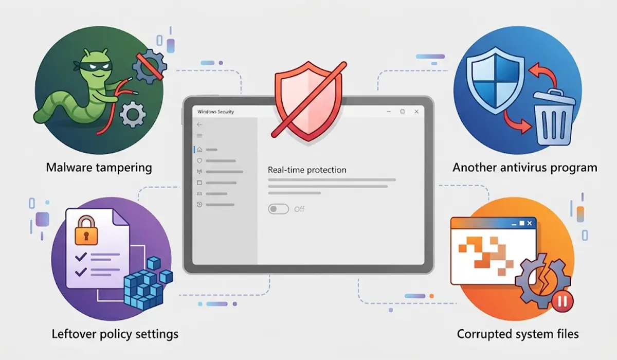 Common Causes of Windows Defender Being Disabled