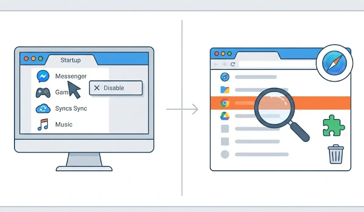 Cut Down Startup and Browser Load