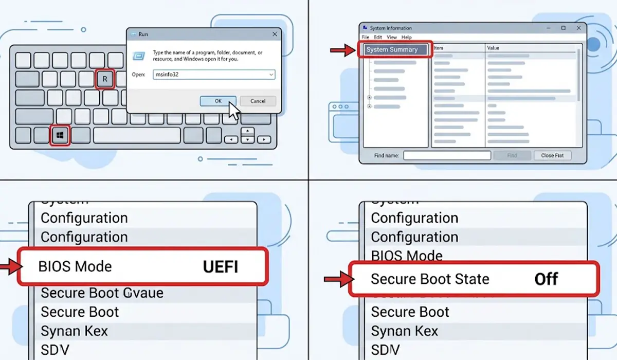 How to Check Whether a PC Uses UEFI or Legacy BIOS