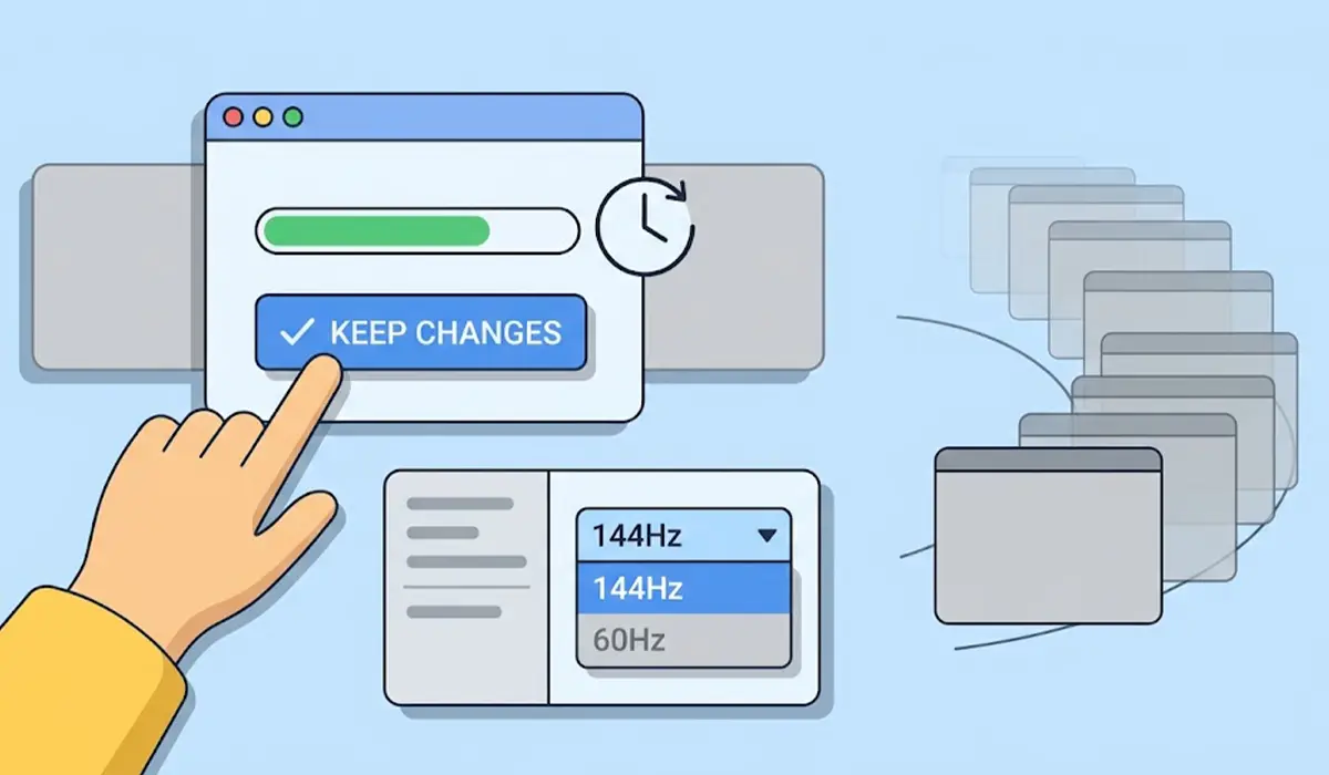 How to Confirm the New Refresh Rate Is Active