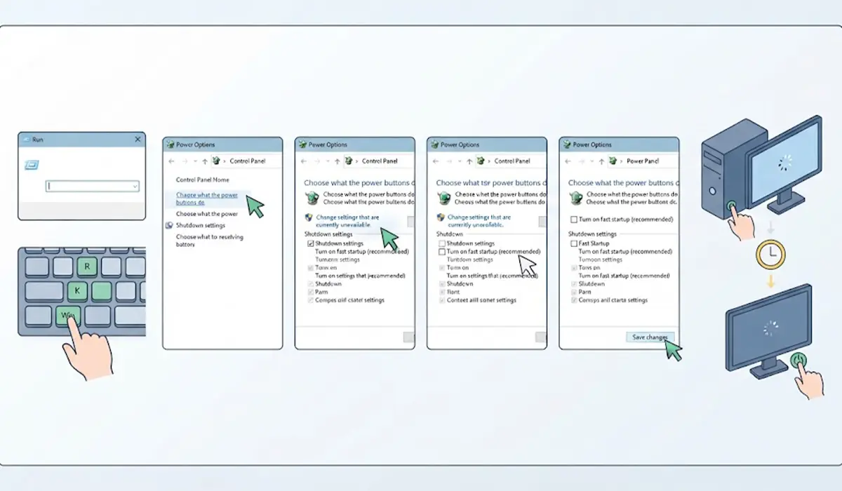 How to Disable Fast Startup in Windows Using Control Panel
