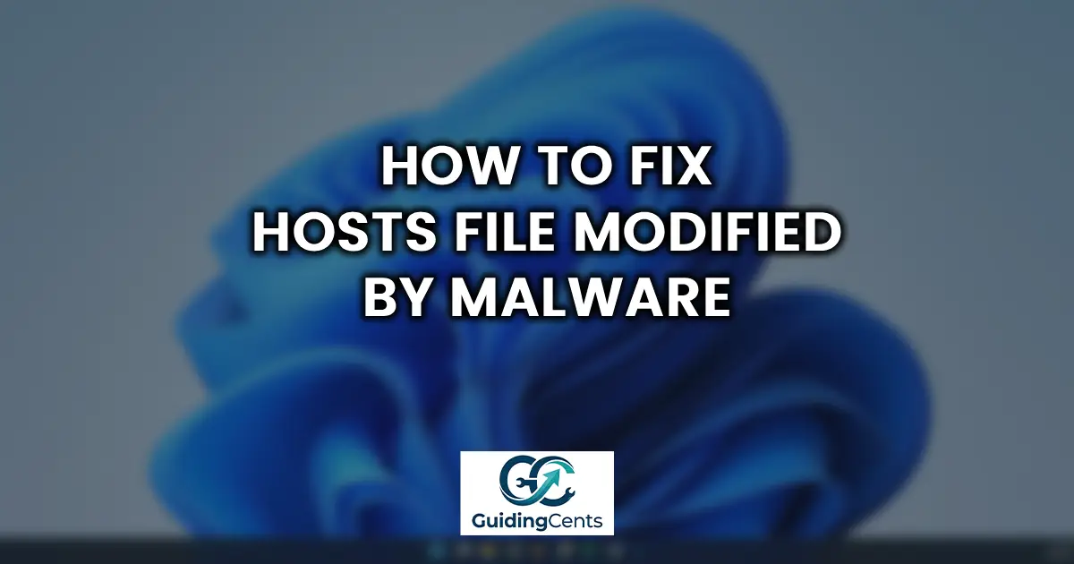How to Fix Hosts File Modified by Malware