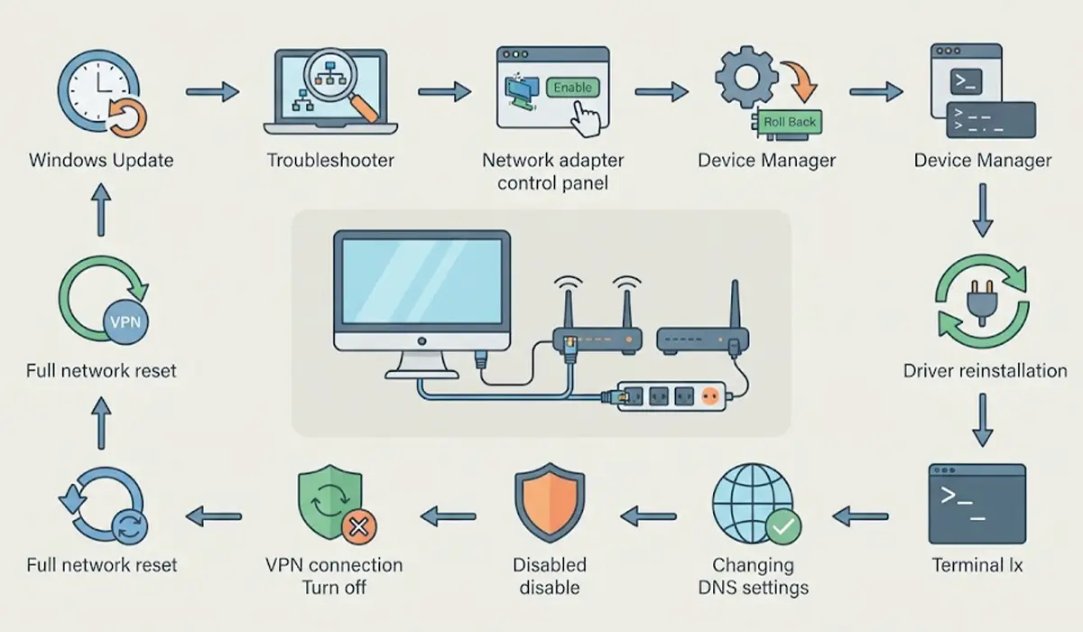 How to Fix No Internet After Windows Update Step by Step