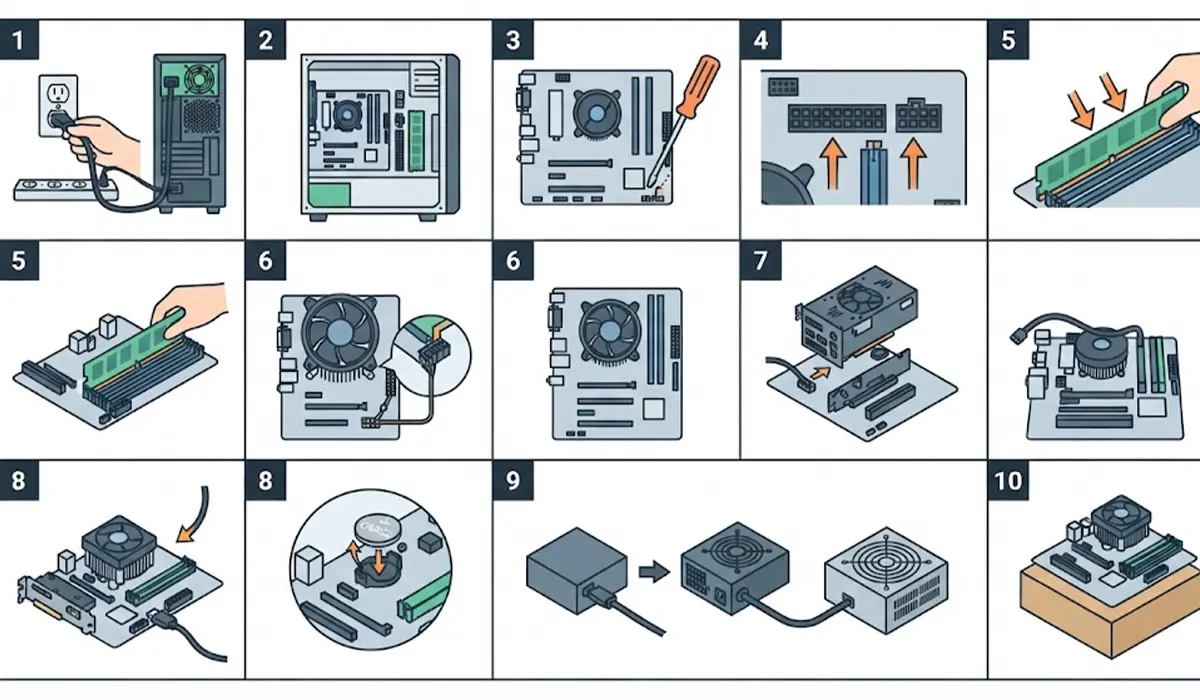 How to Fix a PC That Starts Then Immediately Shuts Off