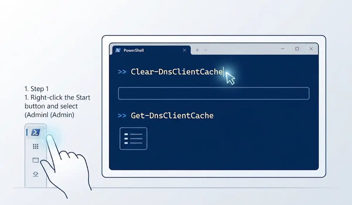 How to Flush the DNS Cache in Windows PowerShell