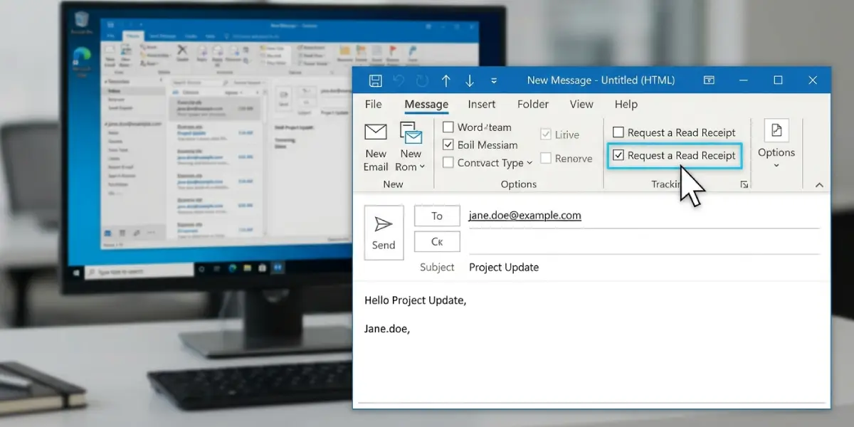 How to Request Read and Delivery Receipts in Outlook for a Single Message