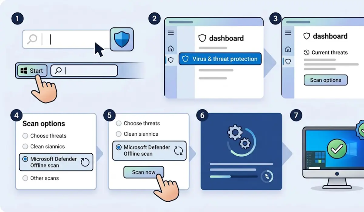 How to Run Windows Defender Offline Scan Step by Step