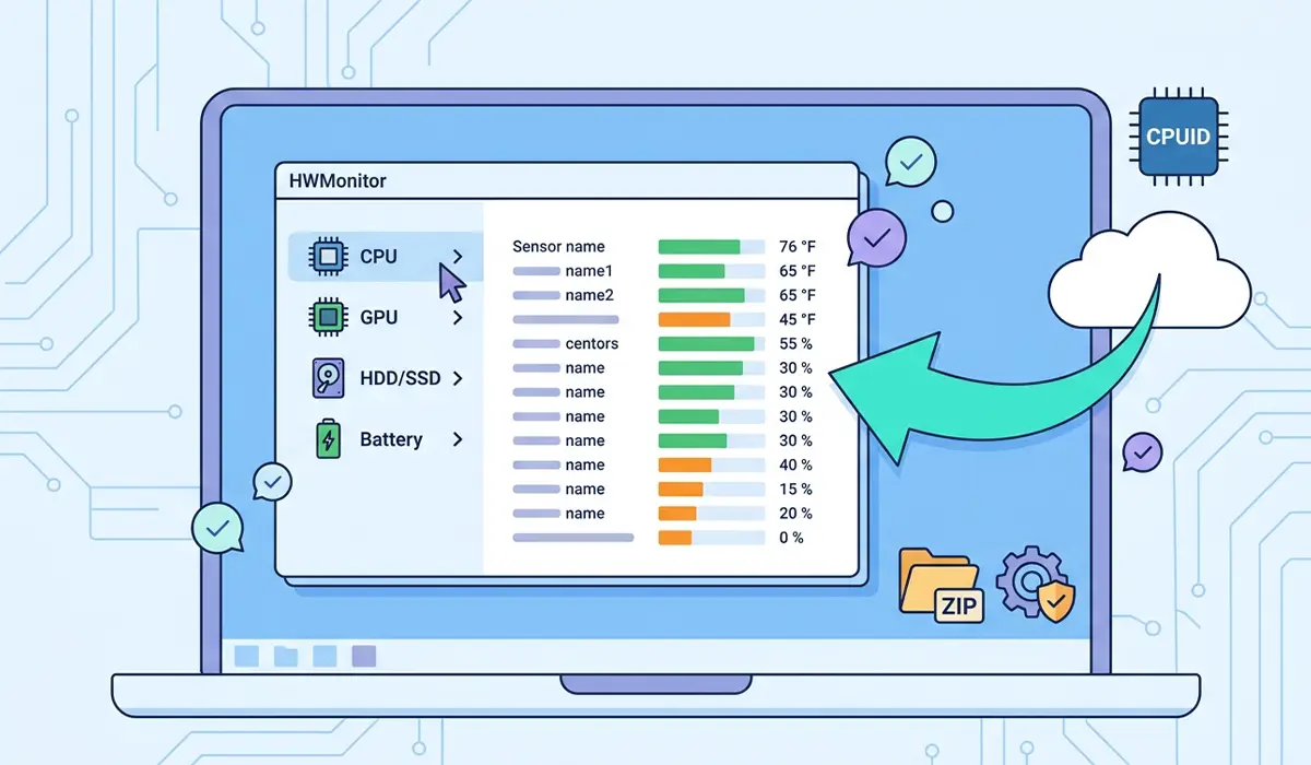 How to Use HWMonitor to Track Temperatures Step by Step