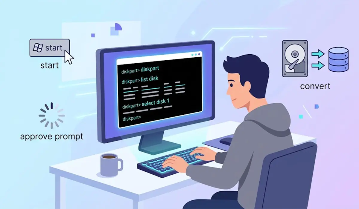 Initializing a Disk with DiskPart
