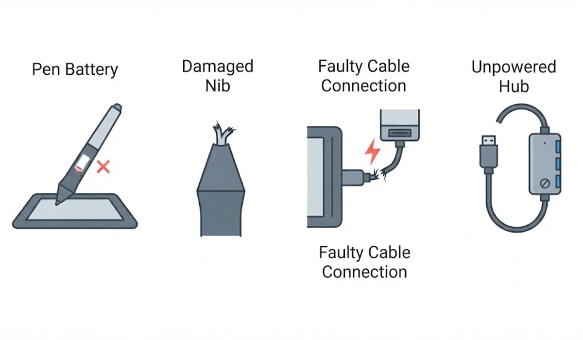 Pen and Tablet Hardware Causes
