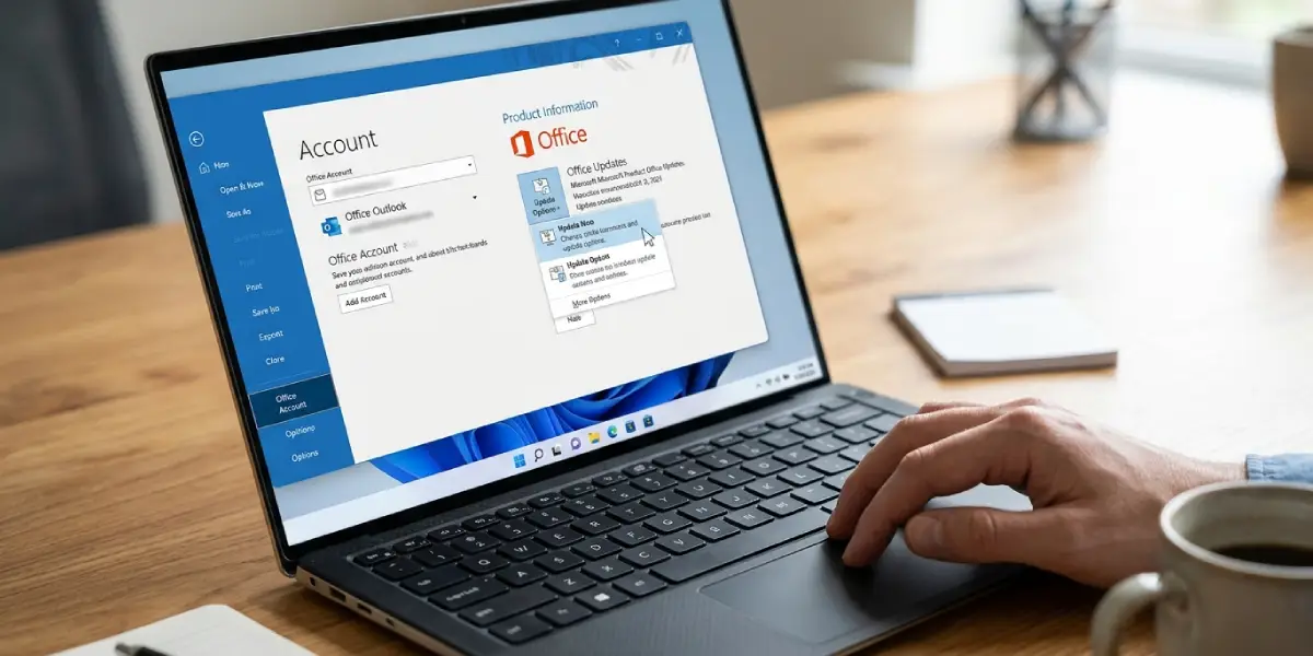 Update Outlook and Clear Saved Sign-In Data