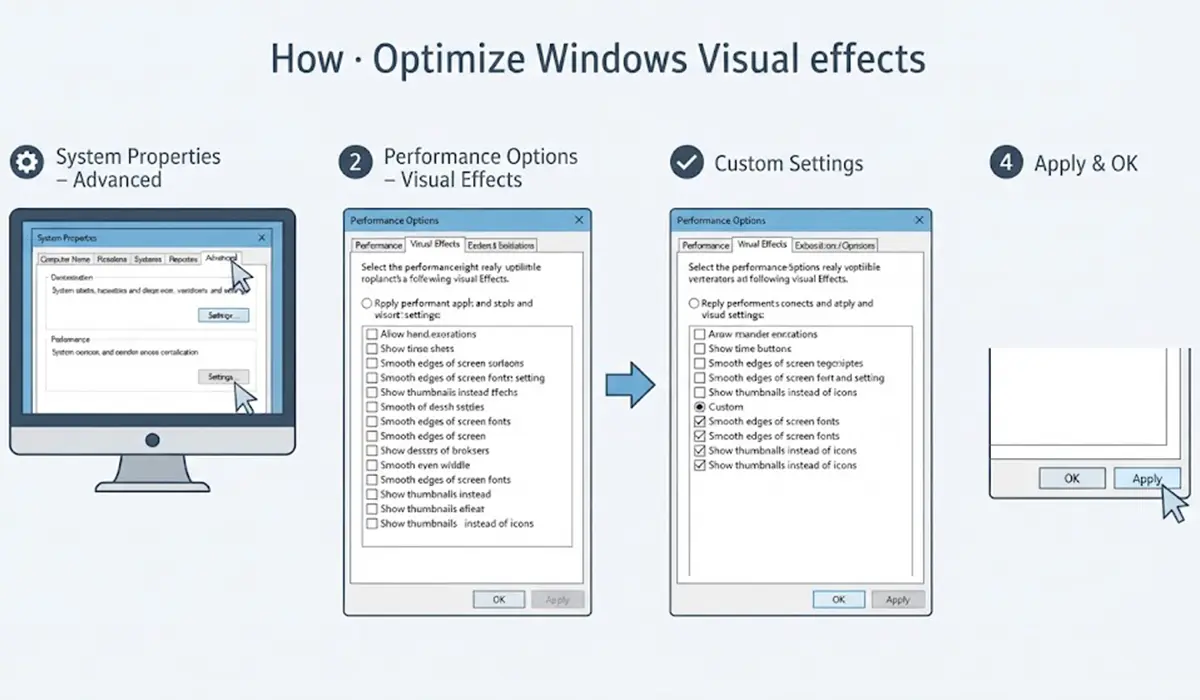 Use the Performance Options Panel